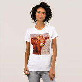 Leuke Koe Boerderij Living Is Het Leven T-Shirt (Voorkant volledig)