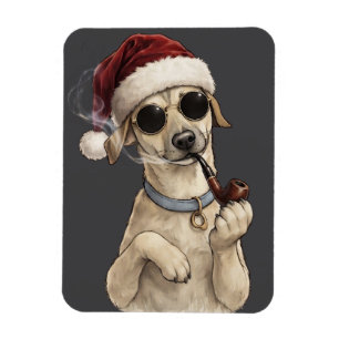 Leuke koele hond Gelukkig Nieuwjaar ontwerp Magneet