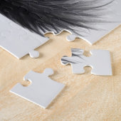 Leuke koffie kat tekst toevoegen legpuzzel (Zijkant)