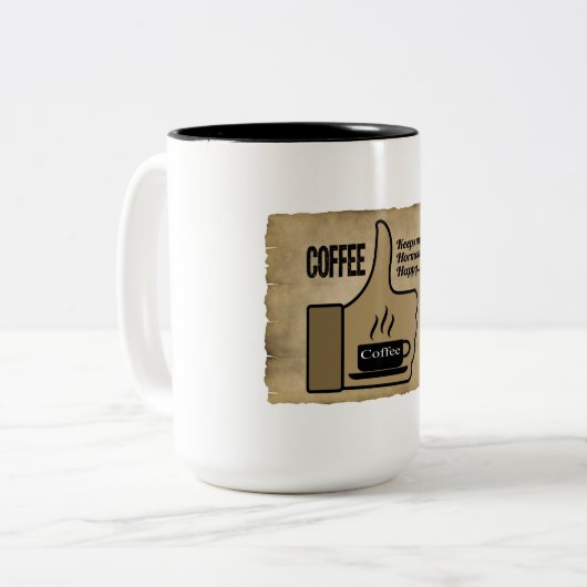 Leuke koffie Mok voor vrouwen. Nieuw cadeau idee. (Voorkant links)