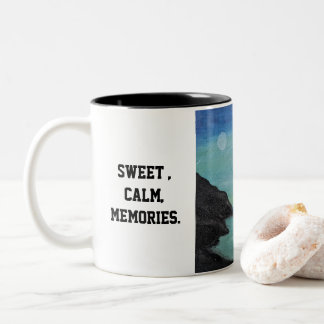 leuke koffiemok, begin je dag met zoete herinnerin tweekleurige koffiemok