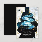 Leuke Komeet Ruimte Verjaardag Bedankkaart (Voorkant / Achterkant)