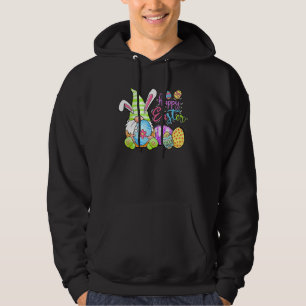 Leuke konijn Gnomie Spring Gnome Pasen Ei Jacht Hoodie