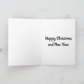 Leuke Konijn Kerst Kaart (Binnen)