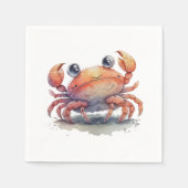 Leuke krab papieren servetten (Voorkant)