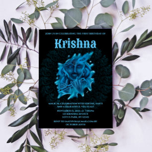 Leuke Krishna kaart voor verjaardag - Krishna kuns