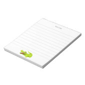 Leuke Krokodil op witte voering Notitieblok (Gedraaid)