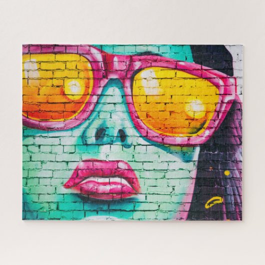 Leuke  kunst puzzel, graffiti puzzel (Horizontaal)