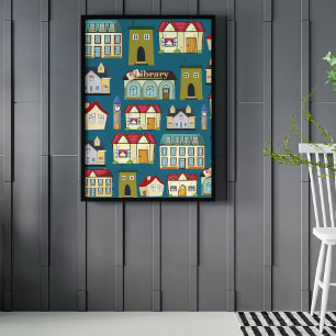 Leuke kunst voor de kinderkamer l School l Marineb Poster