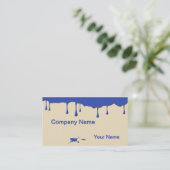 Leuke kunstenaar Paint Drips Visitekaartje (Staand voorkant)