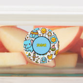 leuke labels voor voedselcontainers (Aangebracht)
