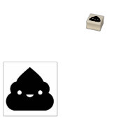 Leuke lachende poep rubberstempel (Gestempeld)