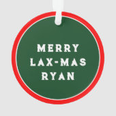 Leuke Lacrosse kerst Ornament (achterkant)