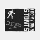 Leuke ladder Herfst geschenk gebroken bot hand kri Fleece Deken (Voorkant (Horizontaal))