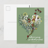 Leuke Lady Bug Inspirerend Avontuur Quote Afscheid Briefkaart (Voorkant / Achterkant)