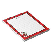 Leuke Lady Bug Lined Notitieblok (Schuin)