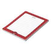 Leuke Lady Bug Lined Notitieblok (Gedraaid)