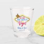 Leuke Las Vegas bruiloft gunsten geschoten bril Shot Glas (Voorkant)