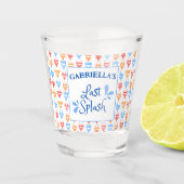 Leuke "Last Splash" Thema Persoonlijke Bachelorett Shot Glas (Voorkant)