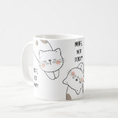 Leuke Lazy Cat Lover Naam Mok (Voorkant links)