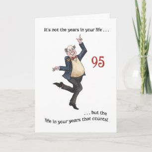Leuke Leeftijd-specifieke 95e Verjaardag Kaart voo