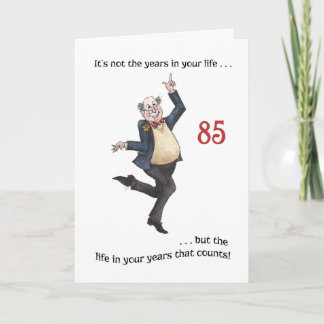 Leuke leeftijdspecifieke 85e verjaardag Kaart voor