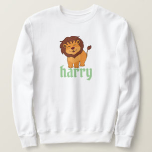 leuke leeuw met jouw naam T-shirt