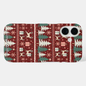 Leuke lelijke kerst trui patroon Case-Mate iPhone case (Achterkant (horizontaal))