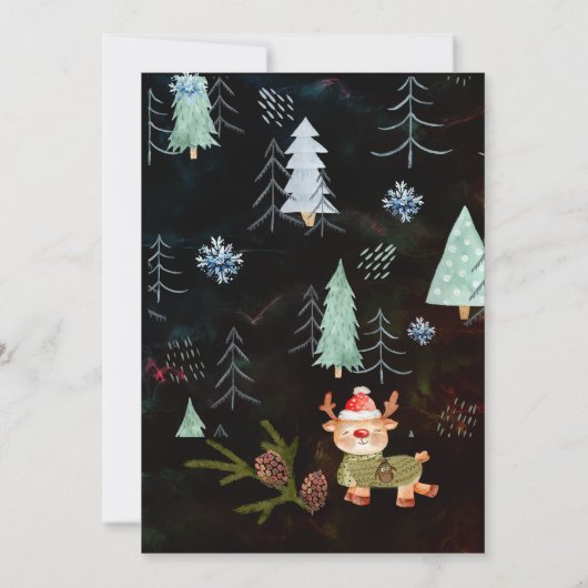 Leuke lelijke trui kerst party uitnodiging (Achterkant)