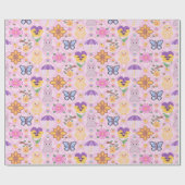 Leuke lente cadeaupapier (Vlak)