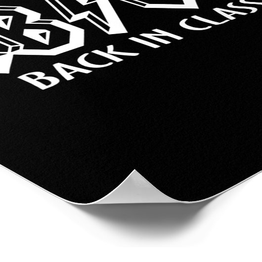 Leuke leraar ABCD Rocks terug naar school terug in Poster (Hoek)