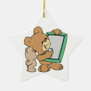 Leuke leraar Teddybeer met krijtbord Keramisch Ornament