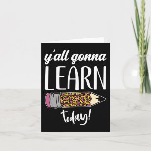 Leuke leraar Terug naar school gaan jullie vandaag Kaart