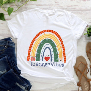 Leuke leraar Vibes Rainbow Inspirivity T-shirt