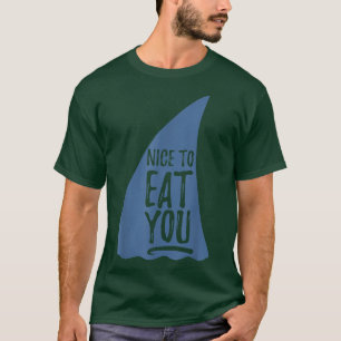 Leuke Leuk om jou te eten Haai Nieuwigheid T-shirt