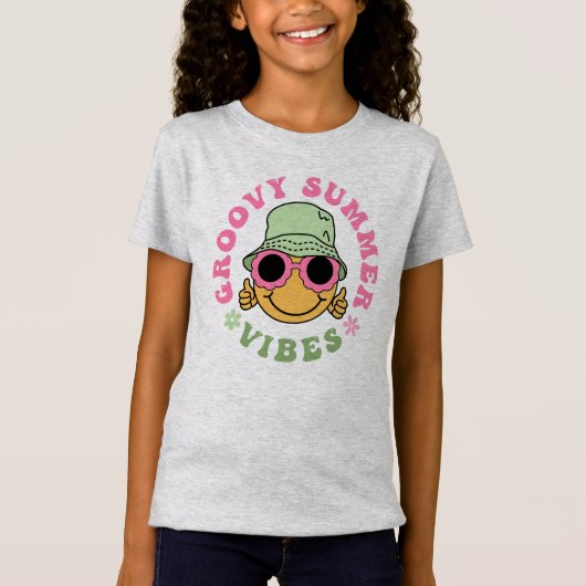 Leuke leuke groovy zomer vibes  t-shirt (Voorkant)