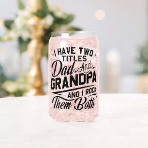 Leuke Leuke Retro Typografie Papa Opa Gift Blikvorm Glas