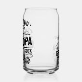 Leuke Leuke Retro Typografie Papa Opa Gift Blikvorm Glas (Links)