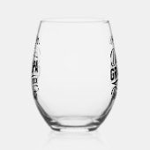 Leuke Leuke Retro Typografie Papa Opa Gift Wijnglas Zonder Voet (Links)