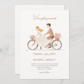 Leuke leuke romantische bloemen paar hand getekend kaart (Voorkant / Achterkant)