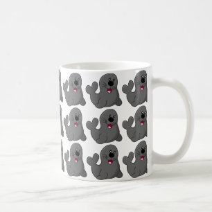 Leuke leuke speelse zeehonden koffiemok