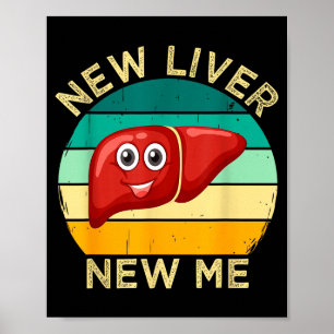 Leuke levertransplantatie overlevende ziekte kunst poster