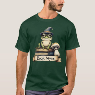 Leuke Lezende Kikker Fantasy Design T-Shirt