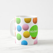 Leuke lichte golfballen koffiemok (Voorkant links)