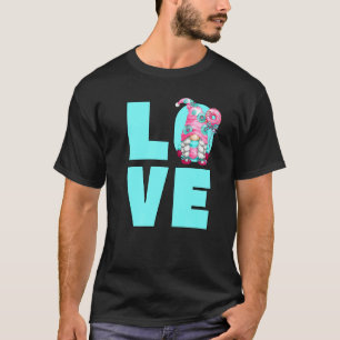 Leuke liefde donut gnoom voor leraren en meisjes d t-shirt