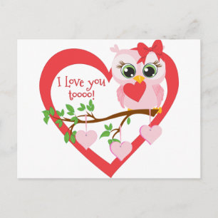 Leuke Liefde Uil Briefkaart