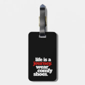 Leuke Life is een reis ... Bagagelabel (Achterkant verticaal)