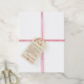 Leuke lijst Certificaat Kerst Sneeuwvlok Gift Labe Cadeaulabel (Met Touw)