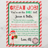 Leuke lijst Christmas Elf Afscheidsbrief (Voorkant)