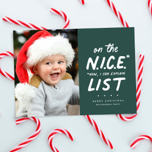 Leuke lijst leuke grappige foto groene kerst feestdagenkaart